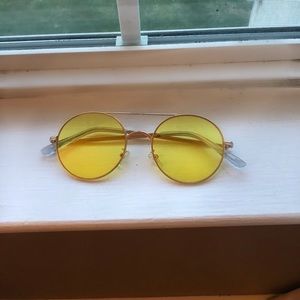 Urban Outfitters Yellow Glasses